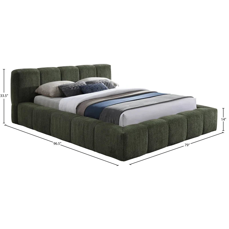 Mesan Chenille Fabric Bed
