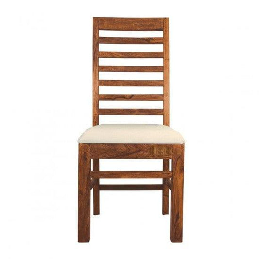 Sheesham Wood Four Seater Dining Table Set in Honey Finish