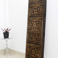 4 panel Wooden Partition Wooden Handcrafted Partition Room Divider Separator for Living Room Office Partition Screen Room Divider Wood Partitions for Home Kitchen & Office