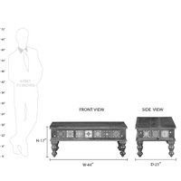 Sheesham Wood Coffee Table Brown