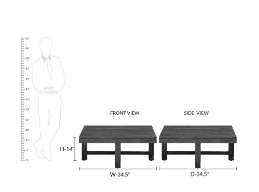 Sheesham Wood coffee table with 4 stools for Living Room and Office