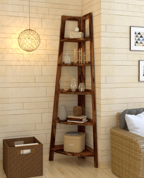 Sheesham Wood Bookshelf  (Natural Finish)