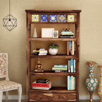 Sheesham Wood Bookshelf (Walnut Finish)