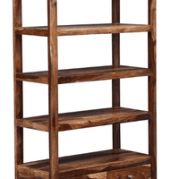 Sheesham Wood Bookshelf (Walnut Finish)