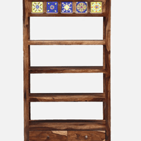 Sheesham Wood Bookshelf (Walnut Finish)