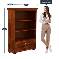 Beautiful Design Sheesham Wood Bookshelf