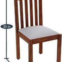 Sheesham Wooden Aptitude Solid Wood Cushioned Dining Chair Set of 2 PCs