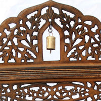 4 Panel Wooden Handcrafted Partition Room Divider Separator for Living Room Office Partition Screen Room Divider Wood Partitions for Home Kitchen & Office