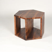 Sheesham Wood Arshia Set Of 3 Hexagonal Tables