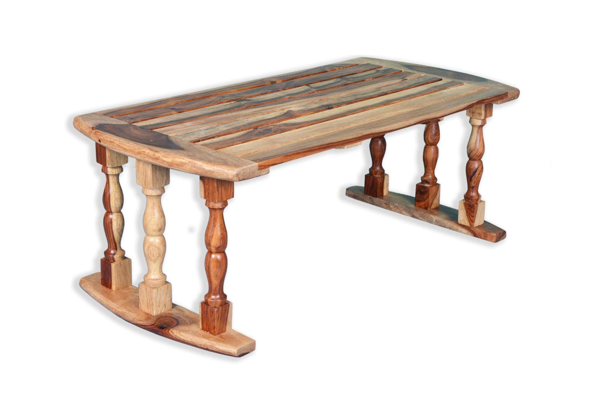 Sheesham Wood Breakfast Table | Laptop Table - Natural Finish