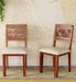 Pure Sheesham Wood Comfort Seating Cushioned Dining Chair in Provincial Teak Finishing