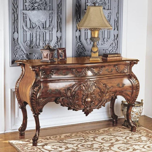 hand carved  Sheesham Wood Console Table