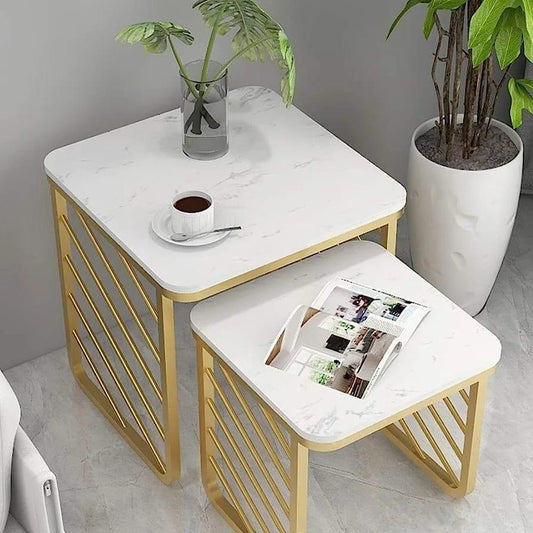 Square Sofa Side Nesting Tables Set