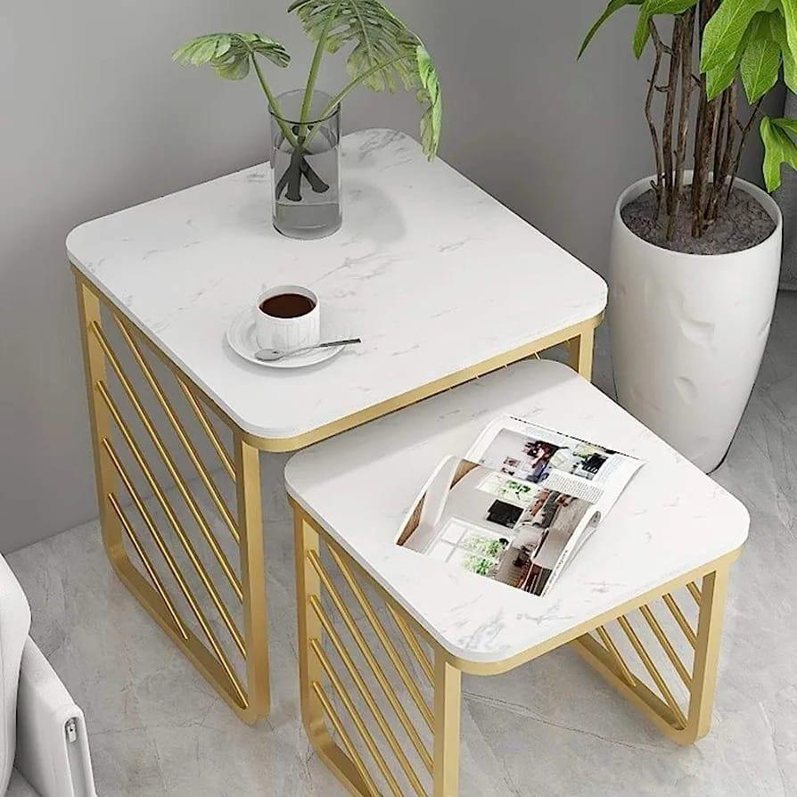 Square Sofa Side Nesting Tables Set