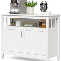 Buffet Cabinet with Storage, Freestanding Kitchen Cabinet with Adjustable Shelf, Storage Sideboard Console Table, 45 x 20 x 36 inches