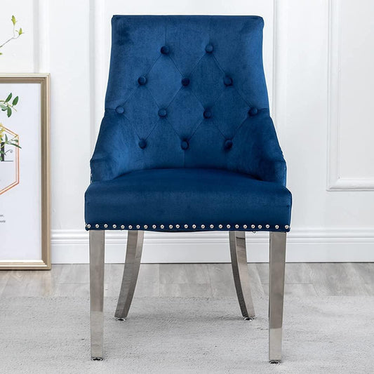 Dining Chair Set of 2 Kitchen Counter Chair Leisure Living Room Arm Chair Velvet Lounge Reception Sofa Chair