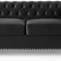 Brinkhaven Tufted Loveseat with Nailhead Trim - Velvet
