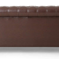 Brinkhaven Leather Love Seats, with Wood Legs