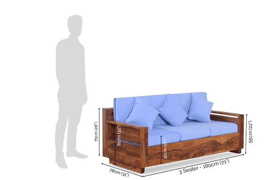 Solid Wood Dalton Sofa
