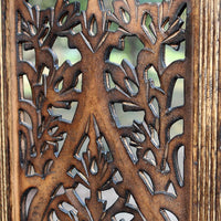4 Panel Wooden Handcrafted Partition Room Divider Separator for Living Room Office Partition Screen Room Divider Wood Partitions for Home Kitchen & Office
