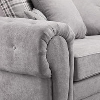 Sofa Verona Fabric Corner Sofa - 2 Seater (Grey,