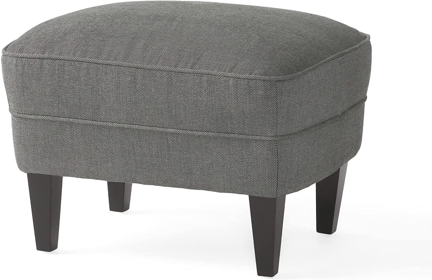 Tafton Fabric Club Chair and Ottoman  Grey