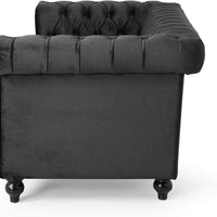 Brinkhaven Tufted Loveseat with Nailhead Trim - Velvet