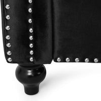 Brinkhaven Tufted Loveseat with Nailhead Trim - Velvet