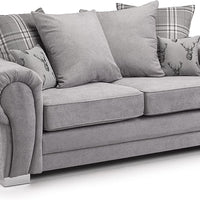 Sofa Verona Fabric Corner Sofa - 2 Seater (Grey,