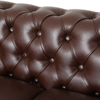 Brinkhaven Leather Love Seats, with Wood Legs