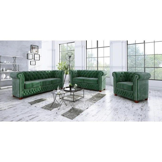 Anzla Chesterfield Sofa Set