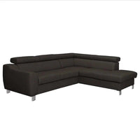 Avaiya Leather Corner Sofa with Ottoman | Classics Comfort