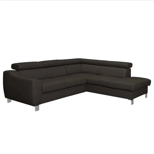 Avaiya Leather Corner Sofa with Ottoman | Classics Comfort