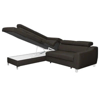 Avaiya Leather Corner Sofa with Ottoman | Classics Comfort