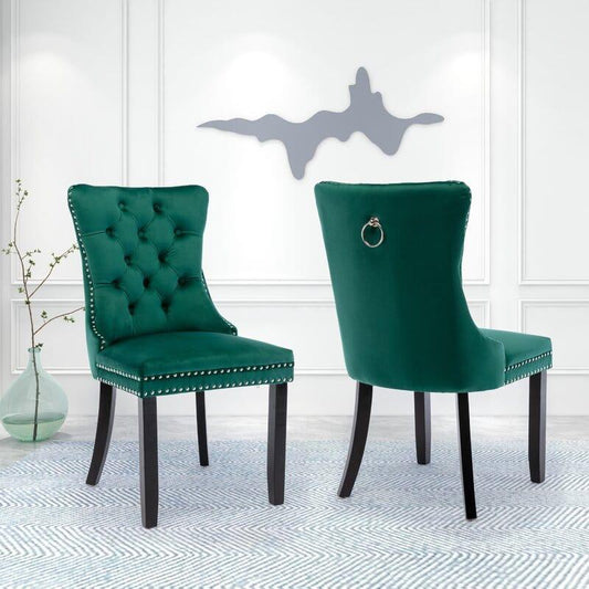 Rosdorf Park Aymie Tufted Upholstered Chair  (  SET OF 2  )