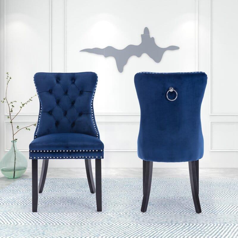 Rosdorf Park Aymie Tufted Upholstered Chair  (  SET OF 2  )