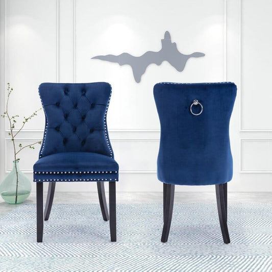 Rosdorf Park Aymie Tufted Upholstered Chair  (  SET OF 2  )