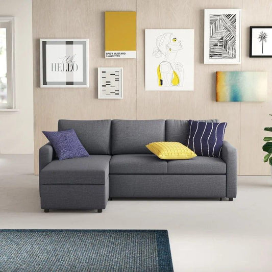 Stylish Corner Sofa Bed – Reversible L-Shaped Design with Under-Seat Storage