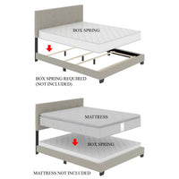 Bralee Upholstered Wingback Bed