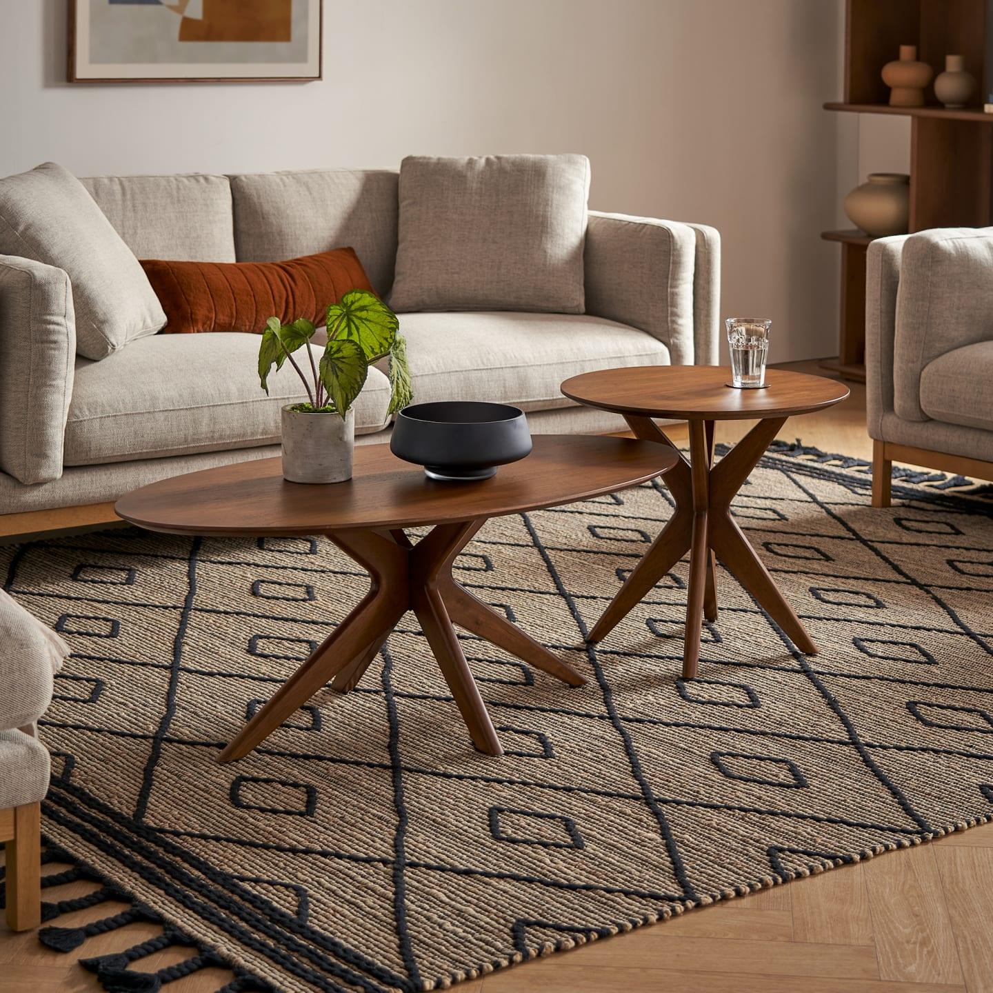 Bristol Coffee Table Set, Walnut
