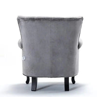 Cadsden  Wide Tufted Velvet Wingback Chair
