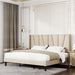 Canuto Upholstered Platform Bed with Wingback Headboard