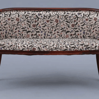 Sheesham Wood 2 Seater Sofa In Scratch Resistant Honey Oak Finish in Multicolor