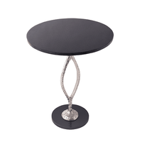Round Black Marble Table