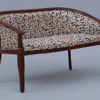 Sheesham Wood 2 Seater Sofa In Scratch Resistant Honey Oak Finish in Multicolor