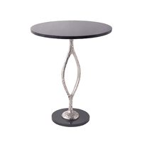 Round Black Marble Table