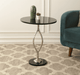 Round Black Marble Table