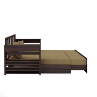 3 SEATER WALNUT SOFA CUM BED SHEESHAM WOOD  | Classics Comfort