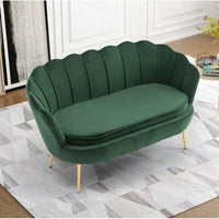 Velvet Flared Arm Loveseat