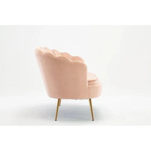 Velvet Flared Arm Loveseat